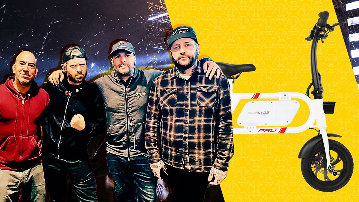 Terry Corso with Alien Ant Farm and the swagCYCLE Pro.